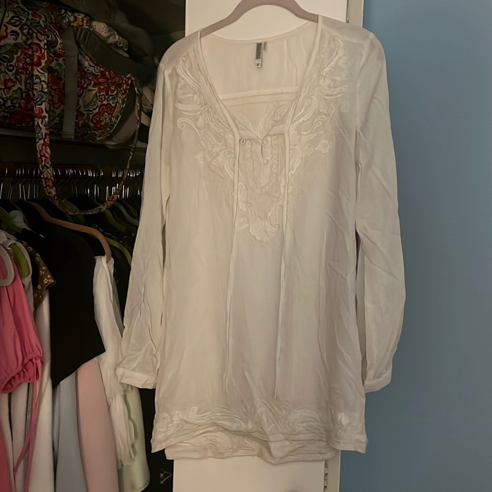 White Beach Coverup